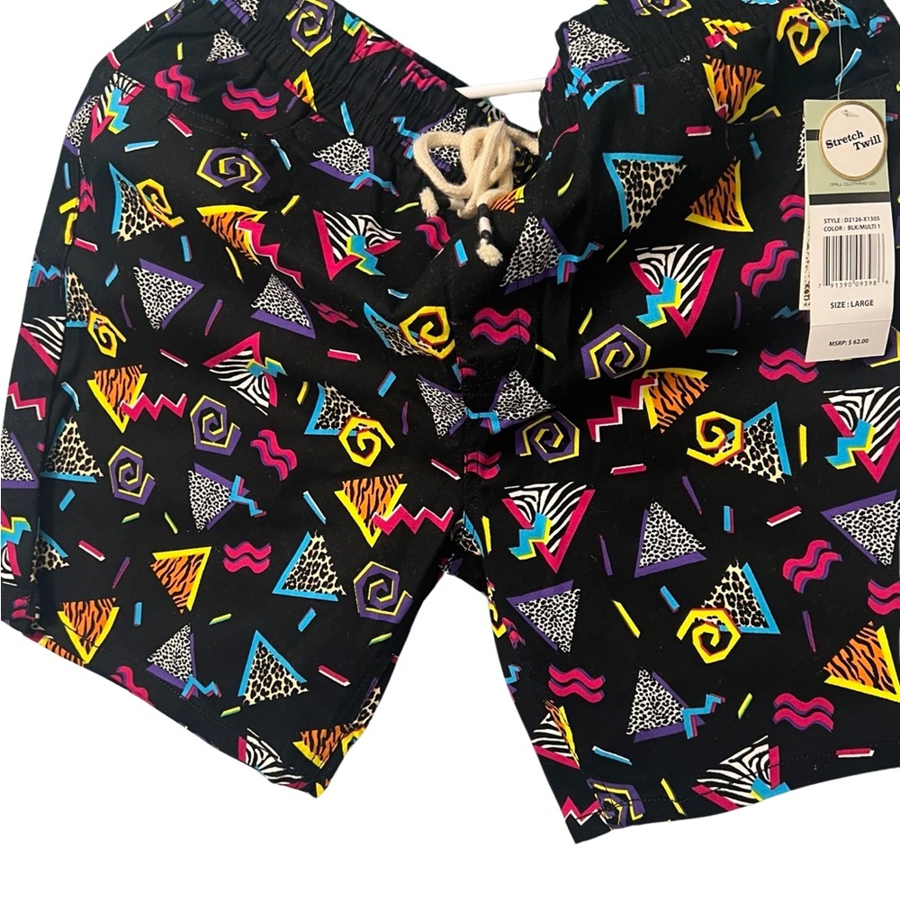 NWT Fresh Prints of Bel-Air Mens shorts size L. 90s theme.